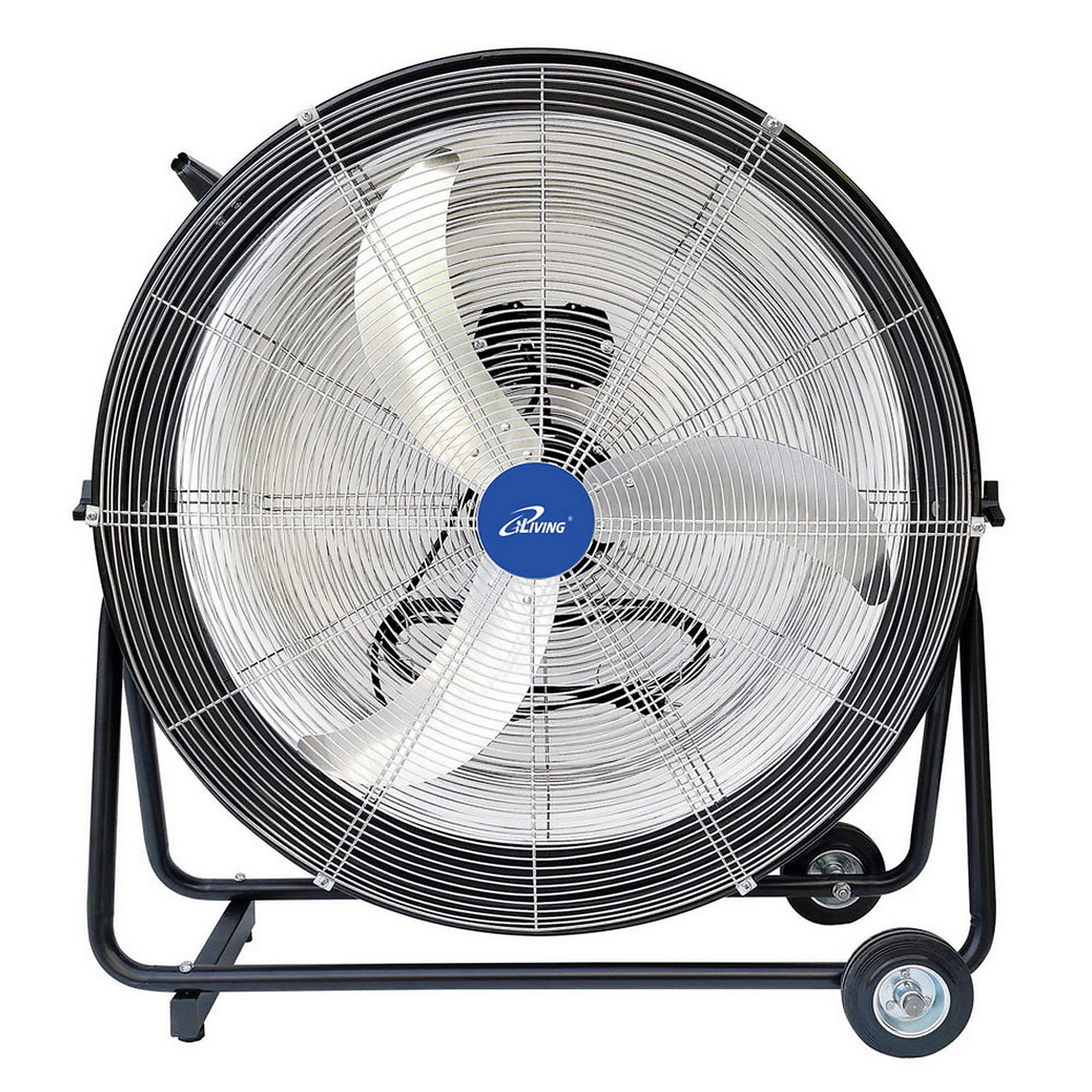 iLiving High Velocity Drum Fan — 30in., 8300 CFM, 3-Speed, Steel Housing, UL Listed, Model# ILG8MF30-83